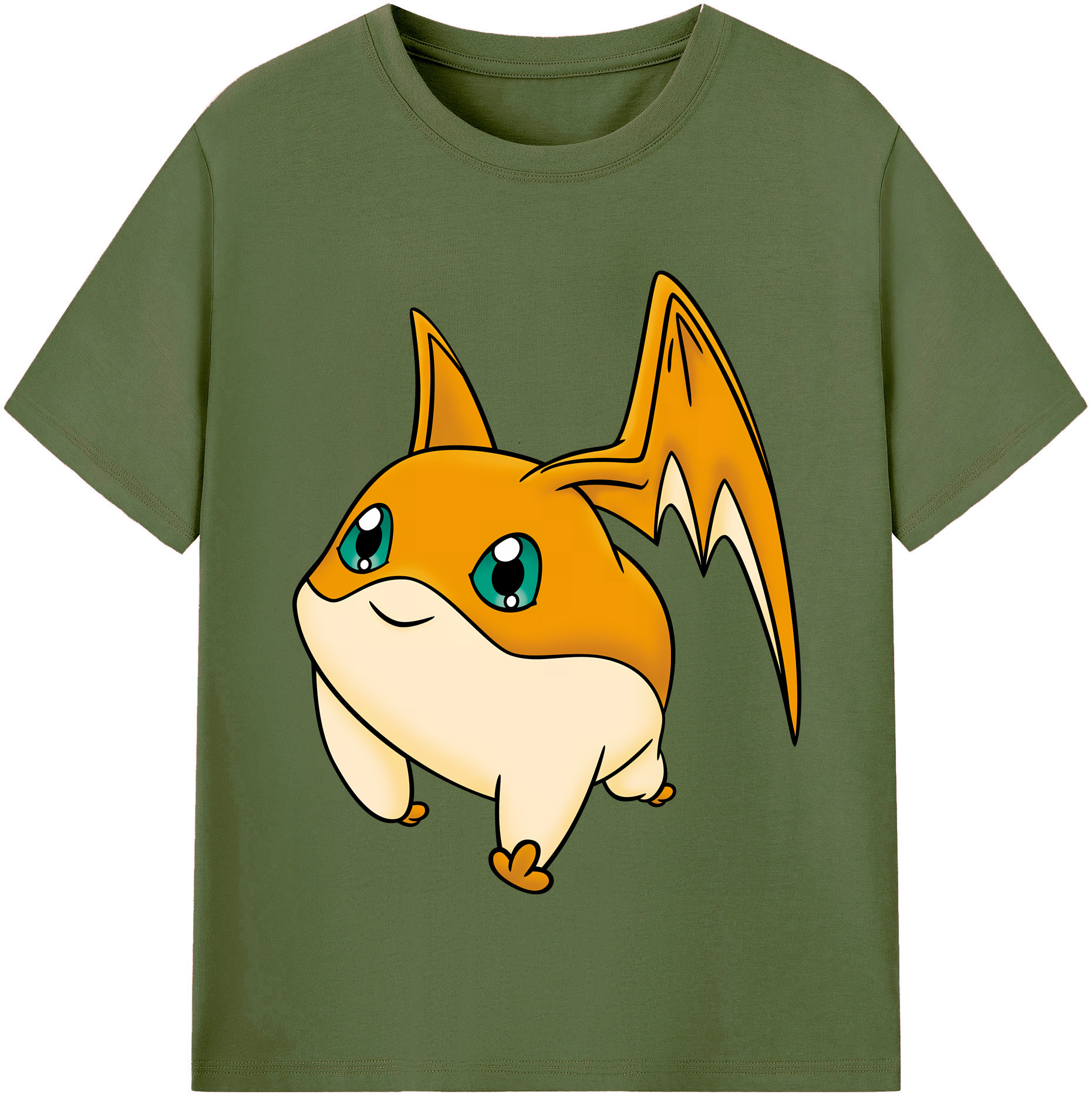 （画像用） Digimon デジタルモンスター/デジモン 綿100％半袖Tシャツ（フロントプリント）
